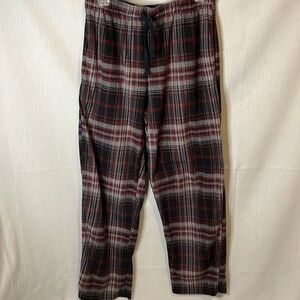 Joe Boxer Plaid Red Black White Sleepwear Pants Large